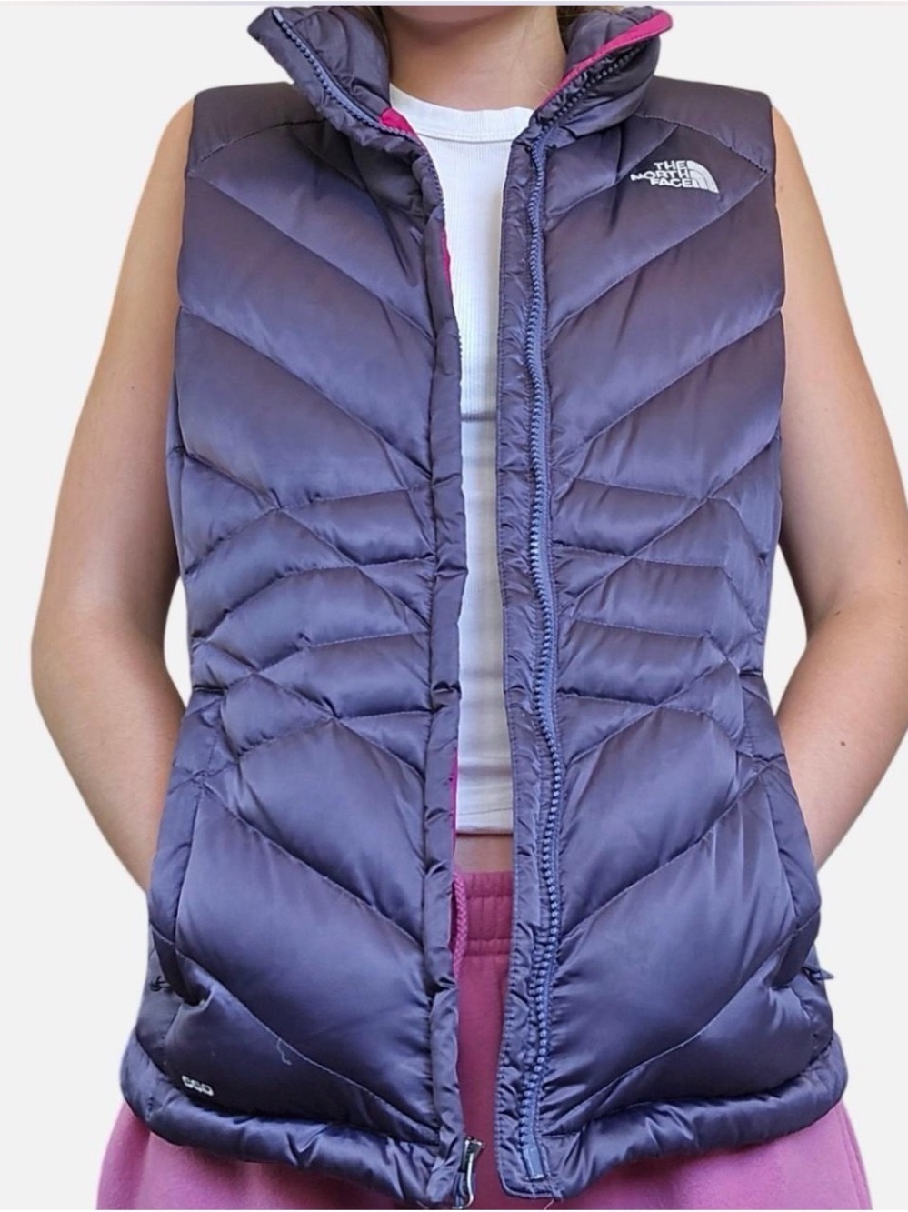 The North Face Women's Purple Aconcagua 550 Down Vest Size M